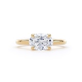 Goldsmiths 18ct Yellow Gold East-West 1.50cttw Oval Cut Lab Grown Diamond Solitaire Engagement Ring - Ring Size R.5