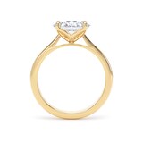 Goldsmiths 18ct Yellow Gold East-West 2.00cttw Oval Cut Lab Grown Diamond Solitaire Engagement Ring - Ring Size M
