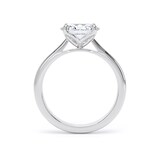 Goldsmiths 18ct White Gold East-West 1.50cttw Oval Cut Lab Grown Diamond Solitaire Engagement Ring - Ring Size J