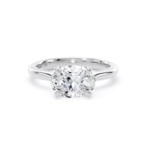 Goldsmiths 18ct White Gold East-West 2.00cttw Oval Cut Lab Grown Diamond Solitaire Engagement Ring - Ring Size H.5