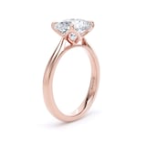 Goldsmiths 18ct Rose Gold East-West 3.00cttw Oval Cut Lab Grown Diamond Solitaire Engagement Ring - Ring Size R