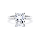 Goldsmiths Platinum 4.00cttw Radiant Cut Lab Grown Diamond Solitaire Engagement Ring - Ring Size U.5