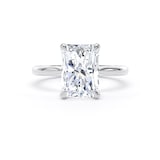 Goldsmiths Platinum 4.00cttw Radiant Cut Lab Grown Diamond Solitaire Engagement Ring - Ring Size U.5