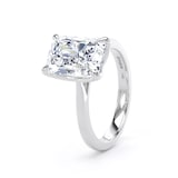 Goldsmiths Platinum 4.00cttw Radiant Cut Lab Grown Diamond Solitaire Engagement Ring - Ring Size U.5