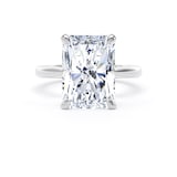 Goldsmiths Platinum 5.00cttw Radiant Cut Lab Grown Diamond Solitaire Engagement Ring - Ring Size O.5