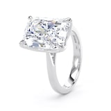 Goldsmiths Platinum 5.00cttw Radiant Cut Lab Grown Diamond Solitaire Engagement Ring - Ring Size O.5