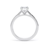 Goldsmiths 18ct White Gold 1.50cttw Radiant Cut Lab Grown Diamond Solitaire Engagement Ring - Ring Size M