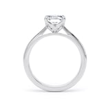 Goldsmiths 18ct White Gold 2.00cttw Radiant Cut Lab Grown Diamond Solitaire Engagement Ring - Ring Size N.5