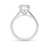 Goldsmiths 18ct White Gold 5.00cttw Radiant Cut Lab Grown Diamond Solitaire Engagement Ring - Ring Size K.5