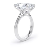 Goldsmiths 18ct White Gold 7.00cttw Radiant Cut Lab Grown Diamond Solitaire Engagement Ring - Ring Size W.5