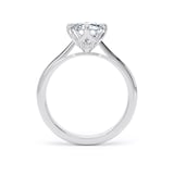 Goldsmiths Platinum Compass Set 3.00cttw Radiant Cut Lab Grown Diamond Solitaire Engagement Ring - Ring Size F.5