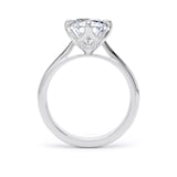 Goldsmiths Platinum Compass Set 5.00cttw Radiant Cut Lab Grown Diamond Solitaire Engagement Ring - Ring Size F.5