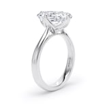 Goldsmiths Platinum Compass Set 5.00cttw Radiant Cut Lab Grown Diamond Solitaire Engagement Ring - Ring Size F.5