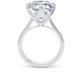 Goldsmiths Platinum Compass Set 10.00cttw Radiant Cut Lab Grown Diamond Solitaire Engagement Ring - Ring Size V