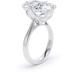 Goldsmiths Platinum Compass Set 10.00cttw Radiant Cut Lab Grown Diamond Solitaire Engagement Ring - Ring Size V