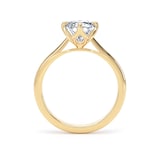 Goldsmiths 18ct Yellow Gold Compass Set 3.00cttw Radiant Cut Lab Grown Diamond Solitaire Engagement Ring - Ring Size L.5