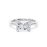 Goldsmiths Platinum East-West 3.00cttw Radiant Cut Lab Grown Diamond Solitaire Engagement Ring - Ring Size P