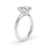 Goldsmiths Platinum East-West 3.00cttw Radiant Cut Lab Grown Diamond Solitaire Engagement Ring - Ring Size P