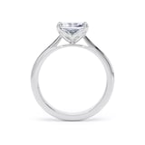 Goldsmiths 18ct White Gold East-West 1.50cttw Radiant Cut Lab Grown Diamond Solitaire Engagement Ring - Ring Size I
