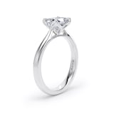 Goldsmiths 18ct White Gold East-West 1.50cttw Radiant Cut Lab Grown Diamond Solitaire Engagement Ring - Ring Size I