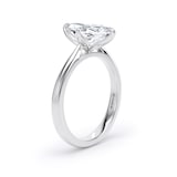 Goldsmiths Platinum 2.00cttw Marquise Cut Lab Grown Diamond Solitaire Engagement Ring - Ring Size U