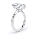 Goldsmiths Platinum 4.00cttw Marquise Cut Lab Grown Diamond Solitaire Engagement Ring - Ring Size G