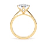 Goldsmiths 18ct Yellow Gold 5.00cttw Marquise Cut Lab Grown Diamond Solitaire Engagement Ring - Ring Size K