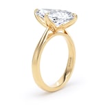 Goldsmiths 18ct Yellow Gold 5.00cttw Marquise Cut Lab Grown Diamond Solitaire Engagement Ring - Ring Size K