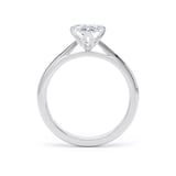 Goldsmiths 18ct White Gold 2.00cttw Marquise Cut Lab Grown Diamond Solitaire Engagement Ring - Ring Size F.5