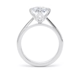 Goldsmiths 18ct White Gold 5.00cttw Marquise Cut Lab Grown Diamond Solitaire Engagement Ring - Ring Size G.5
