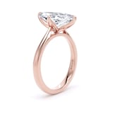 Goldsmiths 18ct Rose Gold 3.00cttw Marquise Cut Lab Grown Diamond Solitaire Engagement Ring - Ring Size F