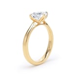 Goldsmiths 18ct Yellow Gold East-West 1.50cttw Marquise Cut Lab Grown Diamond Solitaire Engagement Ring - Ring Size Y.5