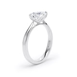 Goldsmiths 18ct White Gold East-West 1.50cttw Marquise Cut Lab Grown Diamond Solitaire Engagement Ring - Ring Size J
