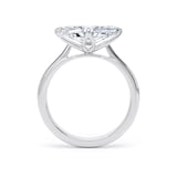 Goldsmiths 18ct White Gold East-West 2.00cttw Marquise Cut Lab Grown Diamond Solitaire Engagement Ring - Ring Size L