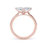 Goldsmiths 18ct Rose Gold East-West 1.50cttw Marquise Cut Lab Grown Diamond Solitaire Engagement Ring - Ring Size L