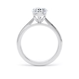 Goldsmiths Platinum 2.00cttw Pear Cut Lab Grown Diamond Solitaire Engagement Ring - Ring Size H