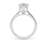 Goldsmiths Platinum 4.00cttw Pear Cut Lab Grown Diamond Solitaire Engagement Ring - Ring Size S