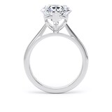 Goldsmiths Platinum 5.00cttw Pear Cut Lab Grown Diamond Solitaire Engagement Ring - Ring Size H