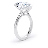 Goldsmiths Platinum 5.00cttw Pear Cut Lab Grown Diamond Solitaire Engagement Ring - Ring Size H