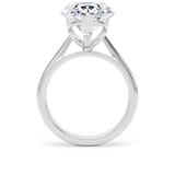 Goldsmiths Platinum 7.00cttw Pear Cut Lab Grown Diamond Solitaire Engagement Ring - Ring Size S.5