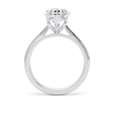 Goldsmiths 18ct White Gold 3.00cttw Pear Cut Lab Grown Diamond Solitaire Engagement Ring - Ring Size R.5