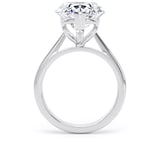 Goldsmiths 18ct White Gold 7.00cttw Pear Cut Lab Grown Diamond Solitaire Engagement Ring - Ring Size R.5