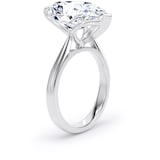 Goldsmiths 18ct White Gold 7.00cttw Pear Cut Lab Grown Diamond Solitaire Engagement Ring - Ring Size R.5