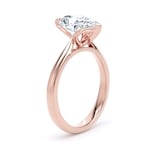 Goldsmiths 18ct Rose Gold 2.00cttw Pear Cut Lab Grown Diamond Solitaire Engagement Ring - Ring Size P.5