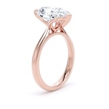 Goldsmiths 18ct Rose Gold 4.00cttw Pear Cut Lab Grown Diamond Solitaire Engagement Ring - Ring Size I