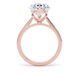 Goldsmiths 18ct Rose Gold 5.00cttw Pear Cut Lab Grown Diamond Solitaire Engagement Ring - Ring Size S.5