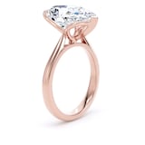 Goldsmiths 18ct Rose Gold 5.00cttw Pear Cut Lab Grown Diamond Solitaire Engagement Ring - Ring Size S.5