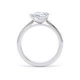 Goldsmiths Platinum East-West 1.50cttw Pear Cut Lab Grown Diamond Solitaire Engagement Ring - Ring Size I