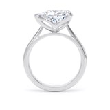 Goldsmiths Platinum East-West 3.00cttw Pear Cut Lab Grown Diamond Solitaire Engagement Ring - Ring Size H