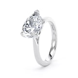 Goldsmiths Platinum East-West 3.00cttw Pear Cut Lab Grown Diamond Solitaire Engagement Ring - Ring Size H